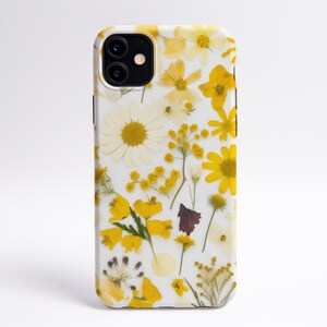 Pressed Flower Inspired iPhone and Samsung Case, Dainty Flowers iPhone Case, Aesthetic Phone Case, Cottage Core Phone Cases, Gift for Her