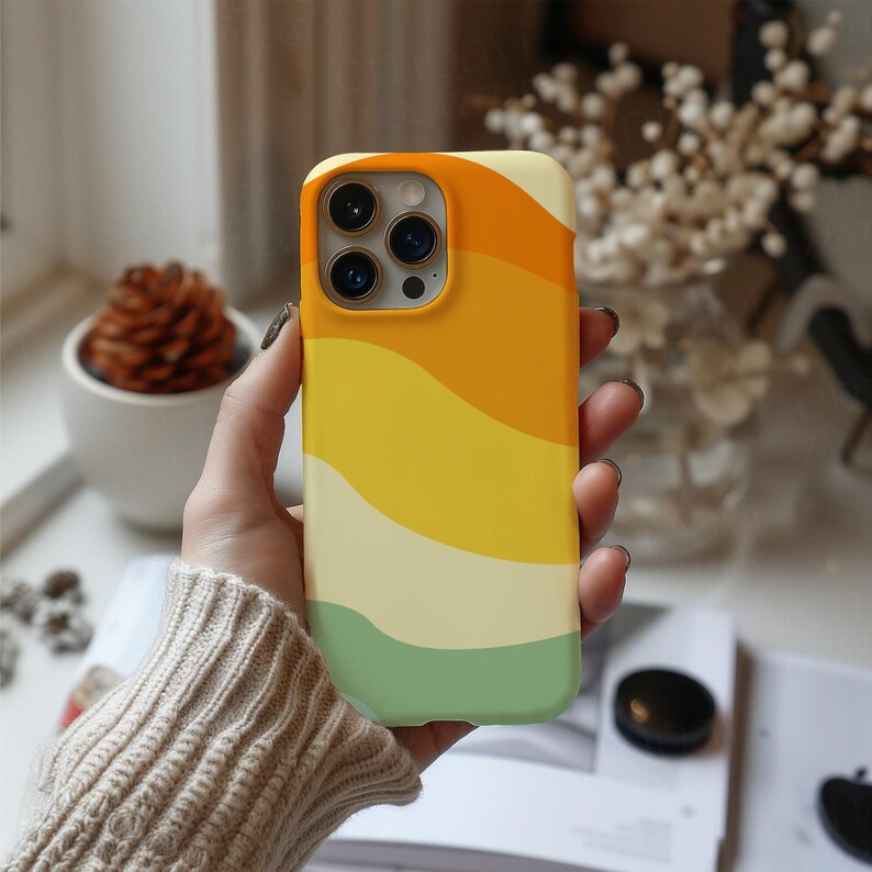 Retro Funky Colorful Phone Case, Tough Glossy & Matte Finish, Samsung Tough Case, Interesting Phone Case, Aesthetic Phone Case, Gift for Her image 7