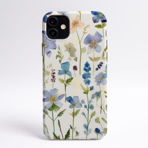 Pressed Flower Inspired iPhone and Samsung Case, Dainty Flowers iPhone Case, Aesthetic Phone Case, Cottage Core Phone Cases, Gift for Her