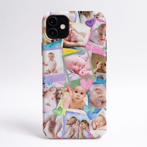 Personalized Custom Picture Collage Phone Case, Cell Phone Case With Photo, Photo Collage iPhone, Phone Case With Picture Collage, Custom