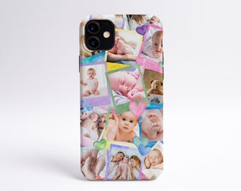 Personalized Custom Picture Collage Phone Case, Cell Phone Case With Photo, Photo Collage iPhone, Phone Case With Picture Collage, Custom