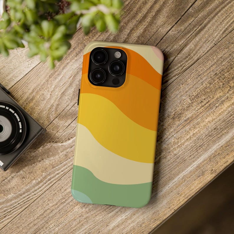 Retro Funky Colorful Phone Case, Tough Glossy & Matte Finish, Samsung Tough Case, Interesting Phone Case, Aesthetic Phone Case, Gift for Her image 5