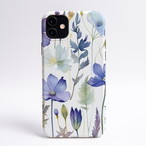 Pressed Flower Inspired iPhone and Samsung Case, Dainty Flowers iPhone Case, Aesthetic Phone Case, Cottage Core Phone Cases, Gift for Her