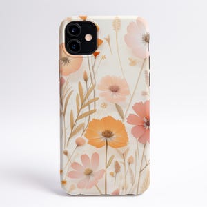 Pressed Flower Inspired iPhone and Samsung Case, Dainty Flowers iPhone Case, Aesthetic Phone Case, Cottage Core Phone Cases, Gift for Her