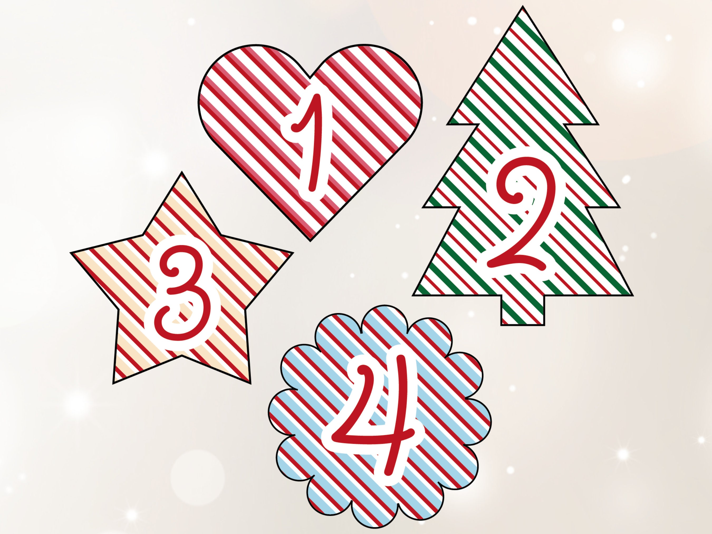 Advent Calendar Numbers Printable - Il Fullxfull.5385213413 D7qm