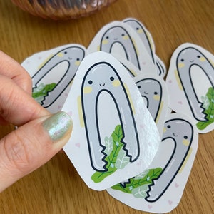 Adesivos fofos 'as pinças' adesivos kawai, adesivo à prova d'água para decoração de diário, adesivo para cozinhar, série de gangues de cozinha por huestudio
