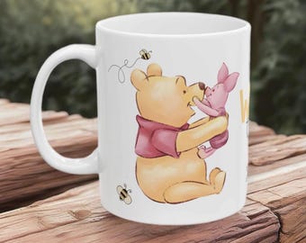 Winnie the Pooh Baby Shower 11 oz mug | Classic Gender Neutral Vintage Winnie Bear custom mug | Girl Boy | Classic Winnie Mom to be | vintag