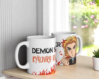 KYOJORU RENGOKU mug, Nezuko mug, Personalized Gift, Tanjiro mug , Demon Slayer, Anime, shinobu kocho mug, anime, fanart