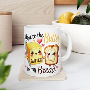 Kawaii Valentine Mug Wrap Bundle, Cute Couple Mug Sublimation Designs, Valentines Day Wrap, 11oz Funny food Couple Coffee Cup PNG and JPG