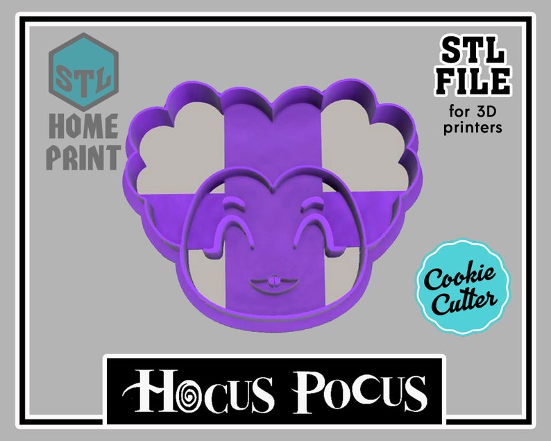 HOCUS POCUS Cookie Cutter Halloween Cookie Cutter Digital Etsy