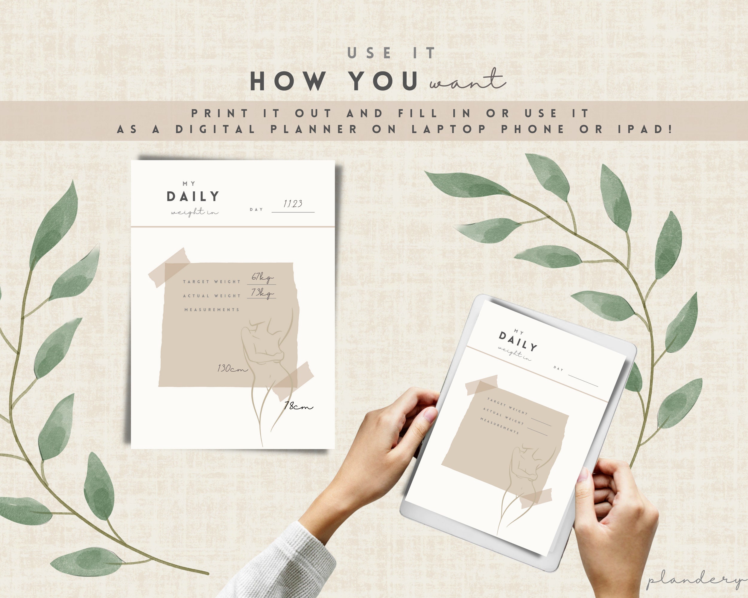 The Ultimate Glow up Fitness Planner | Exercise Planner | Digital ...
