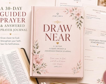 30-Day Guided Prayer Journal for Women, Christian Devotional & Answered Prayer Tracker PDF