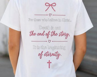 Yeshua Christian T-Shirt | Minimalist Faith Apparel, Front and Back Print