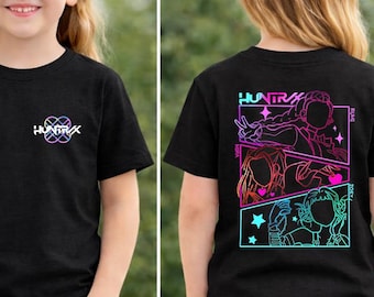 HUNTRIX Elegant Design Unisex T-Shirt – Cyber Pop Style, Exclusive Design