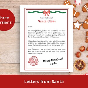 Letters from Santa Template (printable)