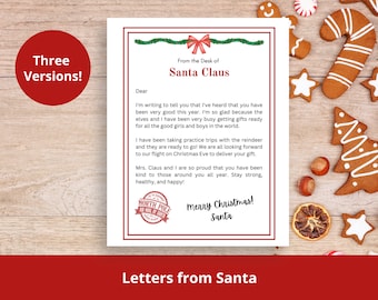 Letters from Santa Template (printable)