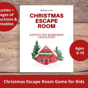 DIY Christmas Escape Room Game Kit for Kids (printable)