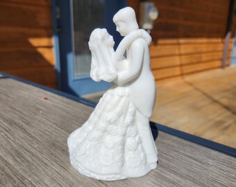 K Vintage Porcelain Bride Groom Wedding Cake Decoration Topper