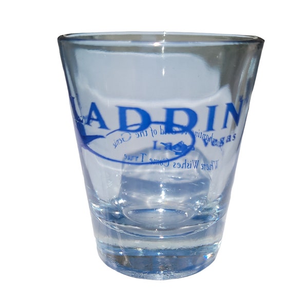 Aladdin Las Vegas Clear or Gold Souvenir Shot Glass Variety