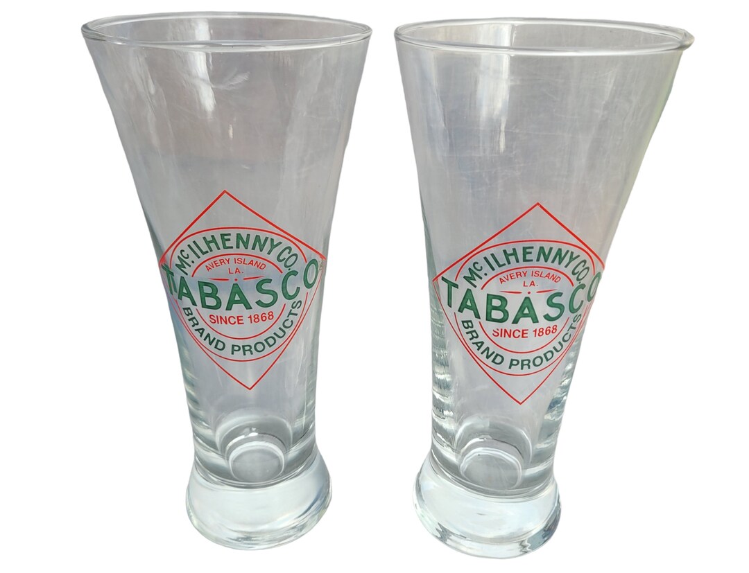 Tabasco Beer Cocktail Glasses Set of 2 Etsy