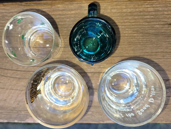 thistle wine glasses Thistle Shot Glasses  Healy Glass Artistry