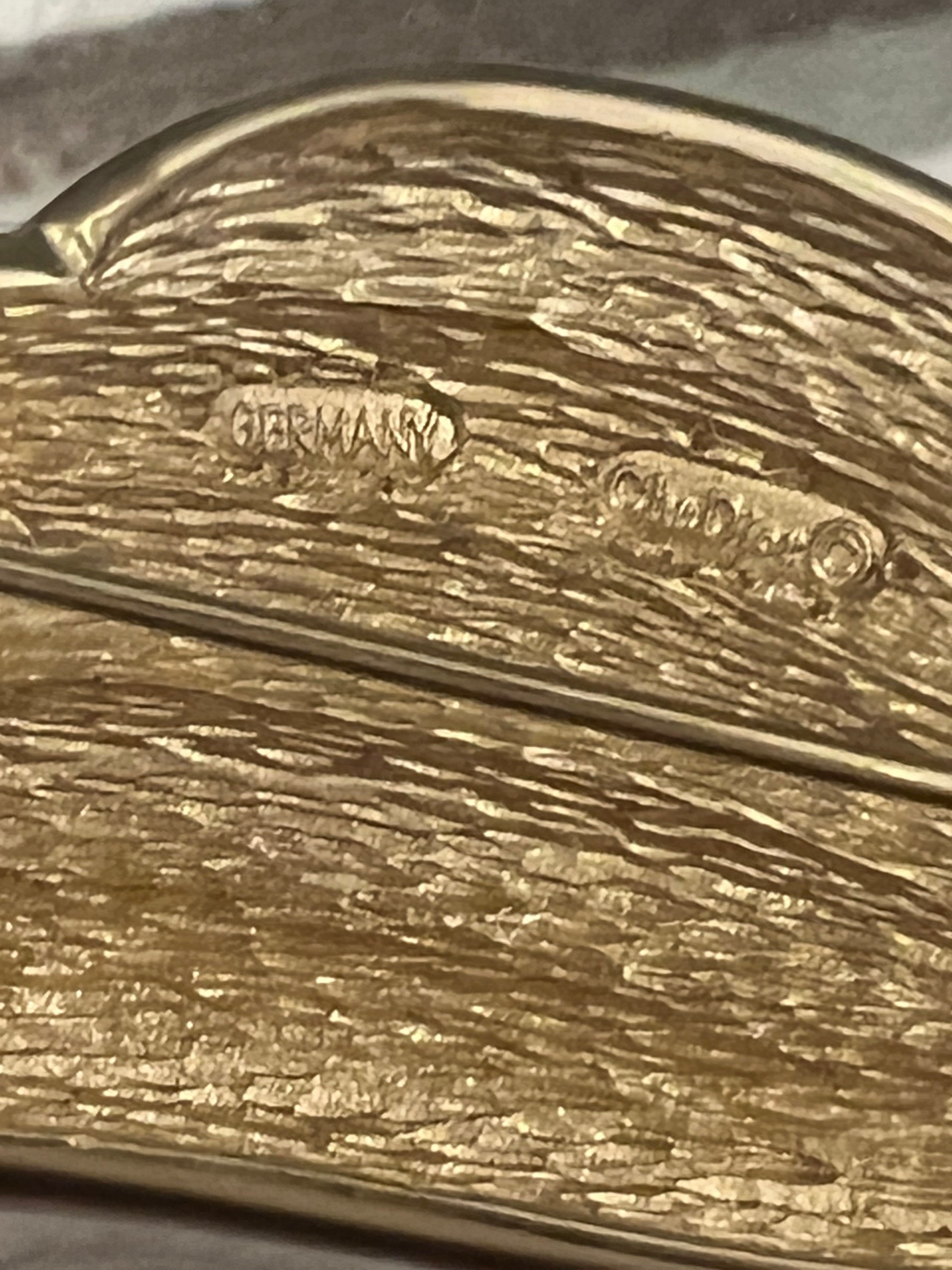 Vintage Dior Feather Brooch Germany★ Vintage Dior Gold-tone Feather Brooch, Authentic Dior Brooch
