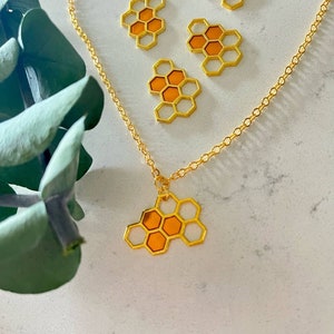 Honigbiene Halskette, zierliche Biene Halskette, Biene Anhänger Halskette, Bumble Bee Halskette, Gold Biene Halskette, beste Freundin Geschenk, Biene Schmuck, handgemacht