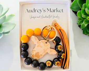 Mama Schlüsselbund, Perlen Schlüsselring, Holz Schlüsselbund, Bunte Schlüsselbund, Handgelenk Schlüsselbund, Schlüsselanhänger für Frauen, Schlüsselring Armband, Neue Mutter Geschenk