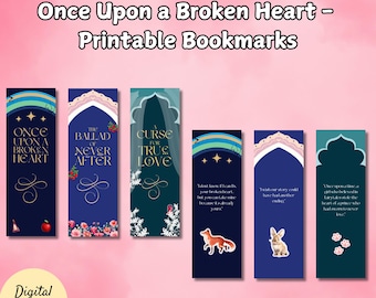Marcapáginas imprimibles de Érase una vez un corazón roto: El mundo de Evangeline (Descarga digital)