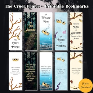 The Cruel Prince Bookmarks: Elfhame Series, Fantasy Art (Digital Download)