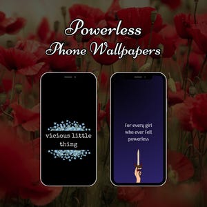 Phone wallpapers inspired by The Powerless trilogy by Lauren Roberts | Booktok | Kai Azer | Paedyn Gray | Matching lock and home screen