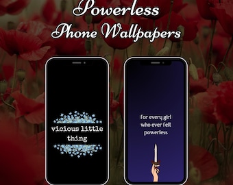 Fondos de pantalla para celular de la serie Powerless: compatibles con la pantalla de inicio y de bloqueo (descarga digital)