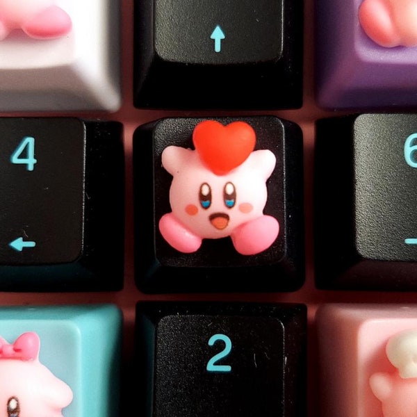 Kirby Inspired Keycap | Nintendo | Kawaii | Cute | Artisan