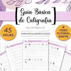 Basic Calligraphy Guide for Boys Markers | Digital Lettering Practice | Instant Download | LoudryLune