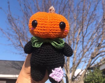 Wzór szydełkowy na dyniowego człowieka