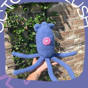 Coraline squid plush crochet pattern