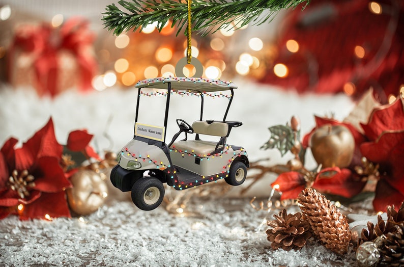 Personalized Name Golf Cart Ornament