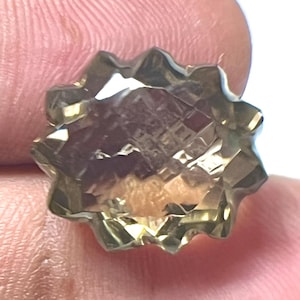 Smoky Quartz Fancy Cut Gemstone | 17x15mm Unique Faceted Loose Stone | Natural 15.30ct Brown Quartz for Jewelry, Healing, Unique Gift