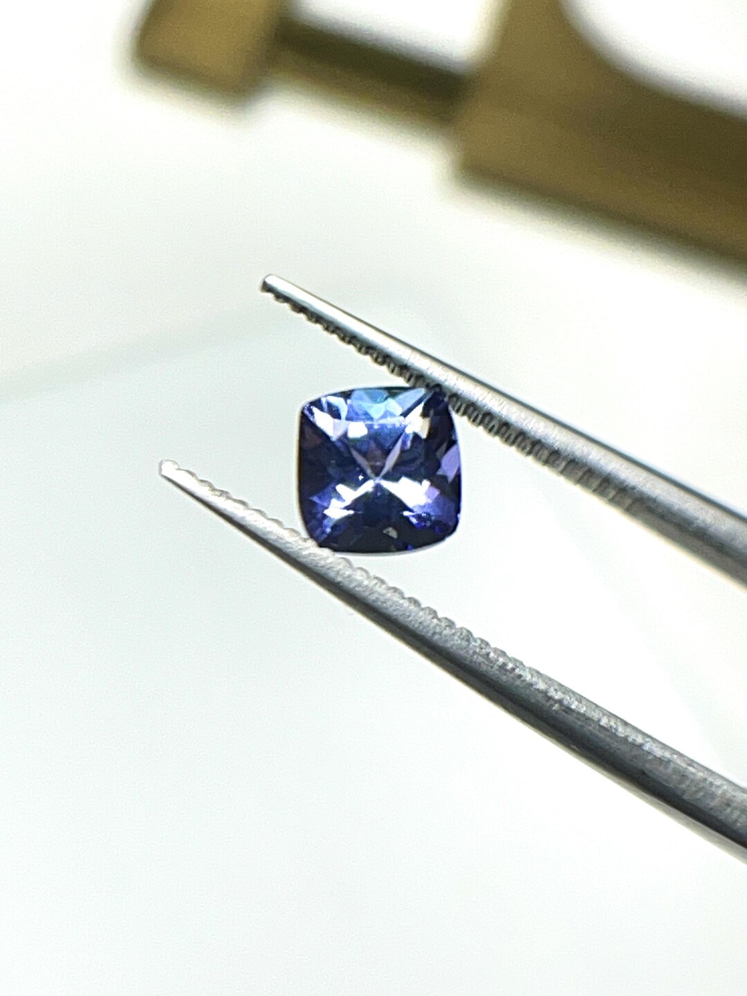 Natural Tanzanite Square Cut 5x5mm | 0.95ct Violet Blue Gemstone ...