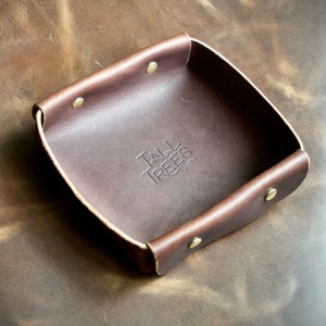 Leather Catch All Tray Leather Valet Tray Catchall Leather Housewarming gift