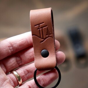 Keychain Leather Peronalized Leather Key Gift Custom Leather Keyring Custom KeyChain image 4