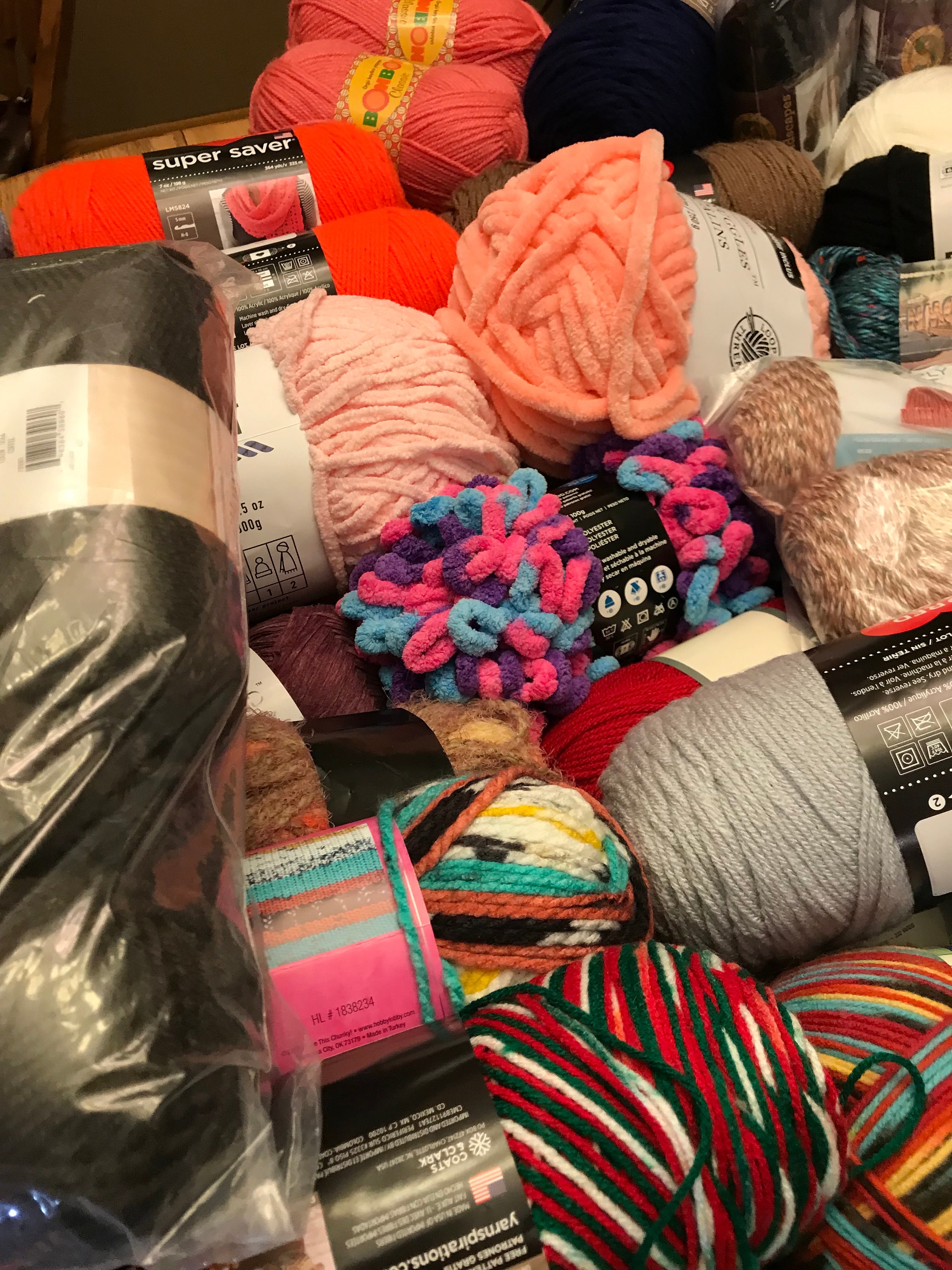 Yarn Mystery Bag Surprise Bag of ACRYLIC Yarn Various Colors for