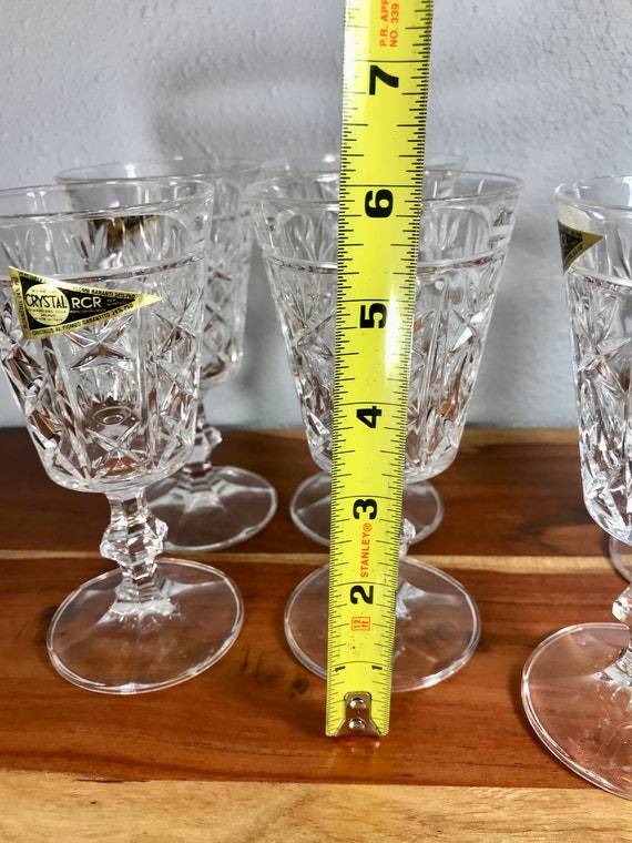 Bleikristall 24% Lead Crystal 5 7/8” Tall Stemmed Beverage Barware