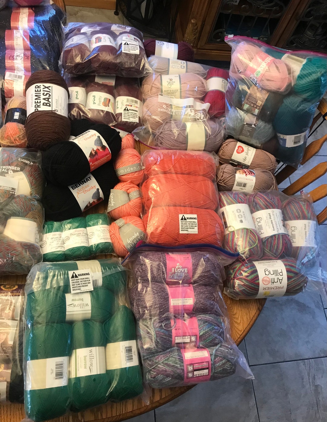 Yarn Mystery Bag Surprise Bag of ACRYLIC Yarn Various Colors for