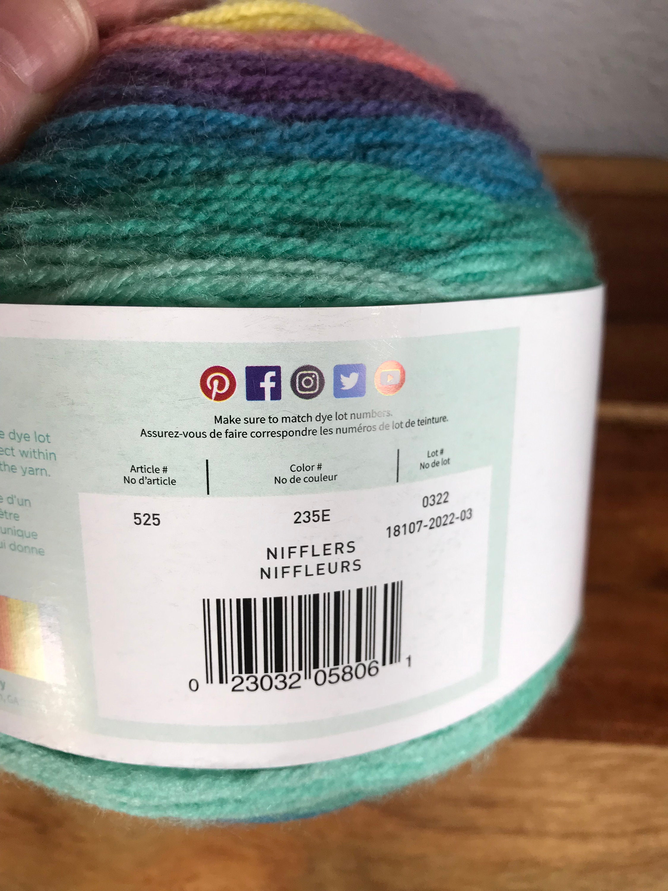 Yarn Destashlion Brand Mandala Cakes Nifflers 235E Color 100 Etsy