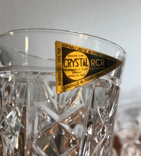 Bleikristall 24% Lead Crystal 5 7/8” Tall Stemmed Beverage Barware