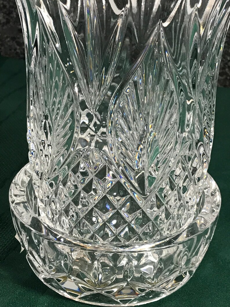 Tipperary Lead Fine Crystal Cut Glass Large Candle Holder With Etsy