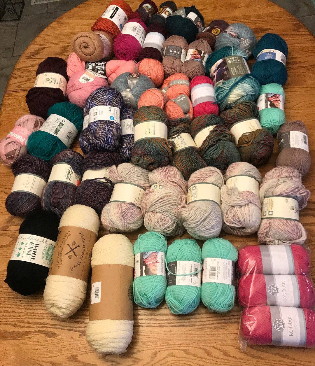 Yarn Mystery Bag Surprise Bag of Yarn in Various WOOL Colors for