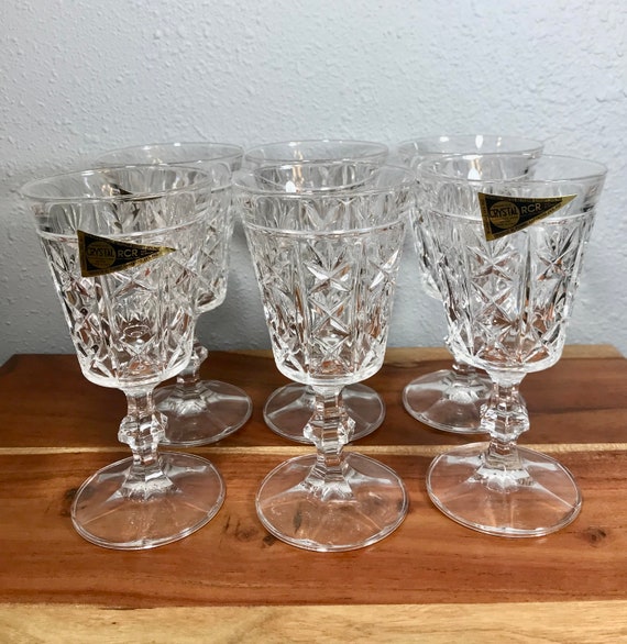 Bleikristall 24% Lead Crystal 5 7/8” Tall Stemmed Beverage Barware