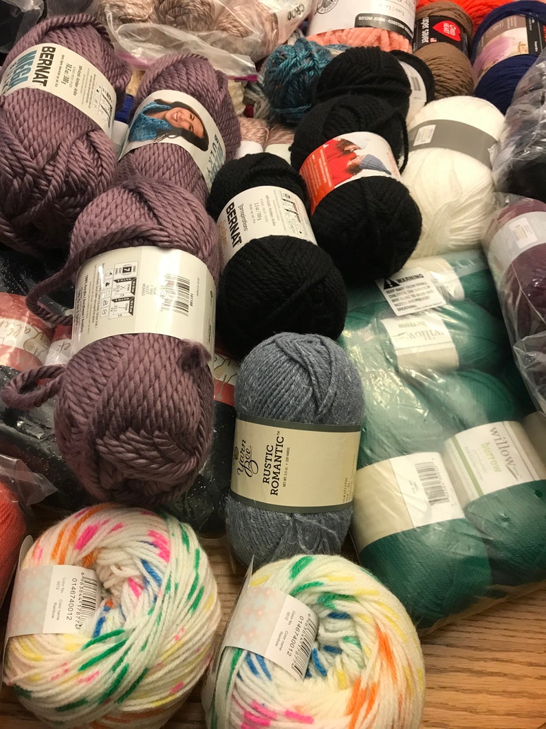 Yarn Mystery Bag Surprise Bag of ACRYLIC Yarn Various Colors for